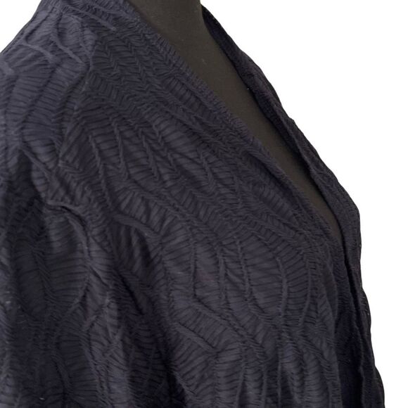 Chicos Travelers Collection Textured Sheer Cardigan - Picture 4 of 9